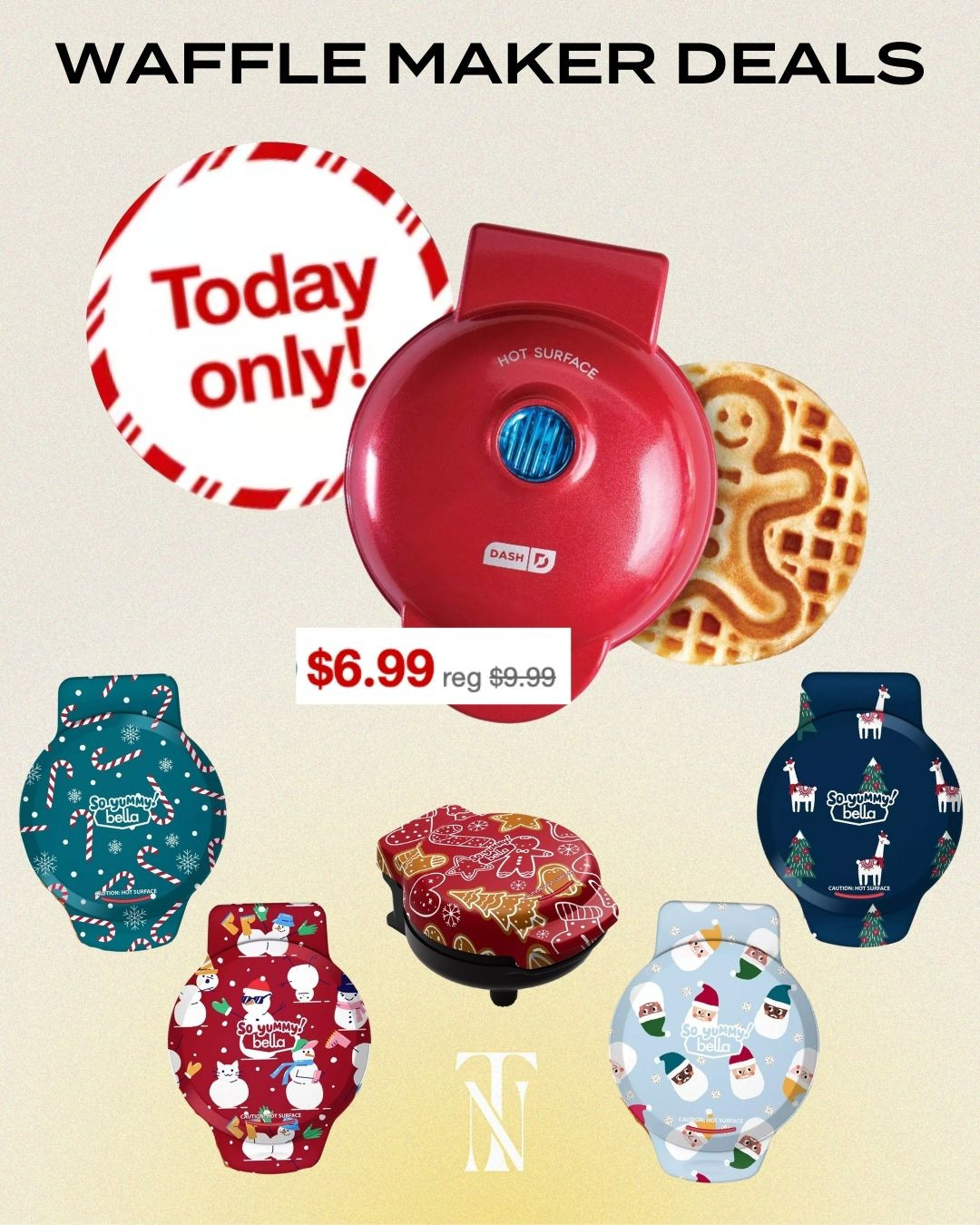 These waffle makers are on sale for $6.99- today only!! 🧇 

 #LTKGiftGuide #LTKHome #LTKSaleAlert