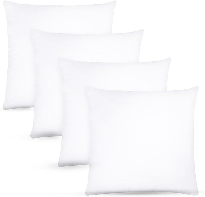 Covers & All Throw Pillow Inserts, 65 GSM Non-Woven Fabric with 15D Silicon Fiber Filling, Durabl... | Amazon (US)