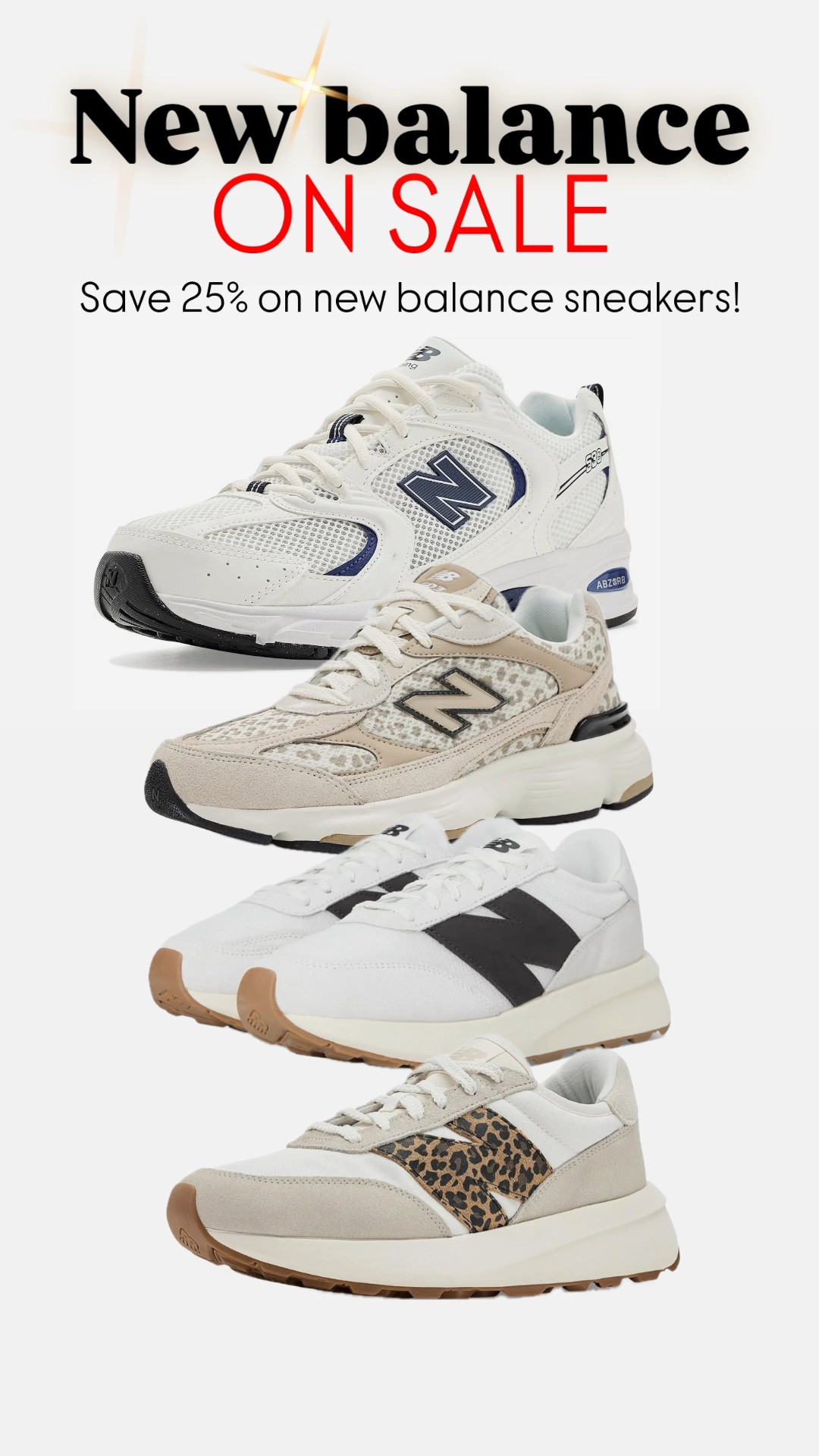 New balance on sale!! Save up to 25% on some of the best new balance!! I always size up 1/2 size in NB

#LTKSaleAlert #LTKActive #LTKootd
