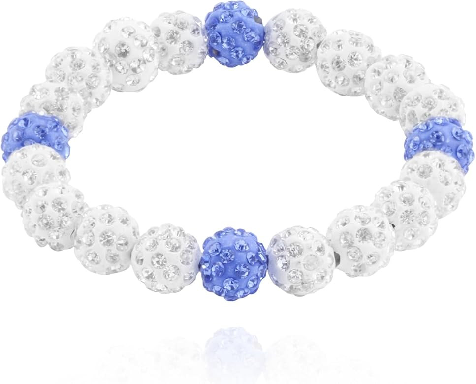 Bling Baseball Bracelet Ice Collection Bracelets for Competitive Athletes,Glitter Rhinestone Ball... | Amazon (US)