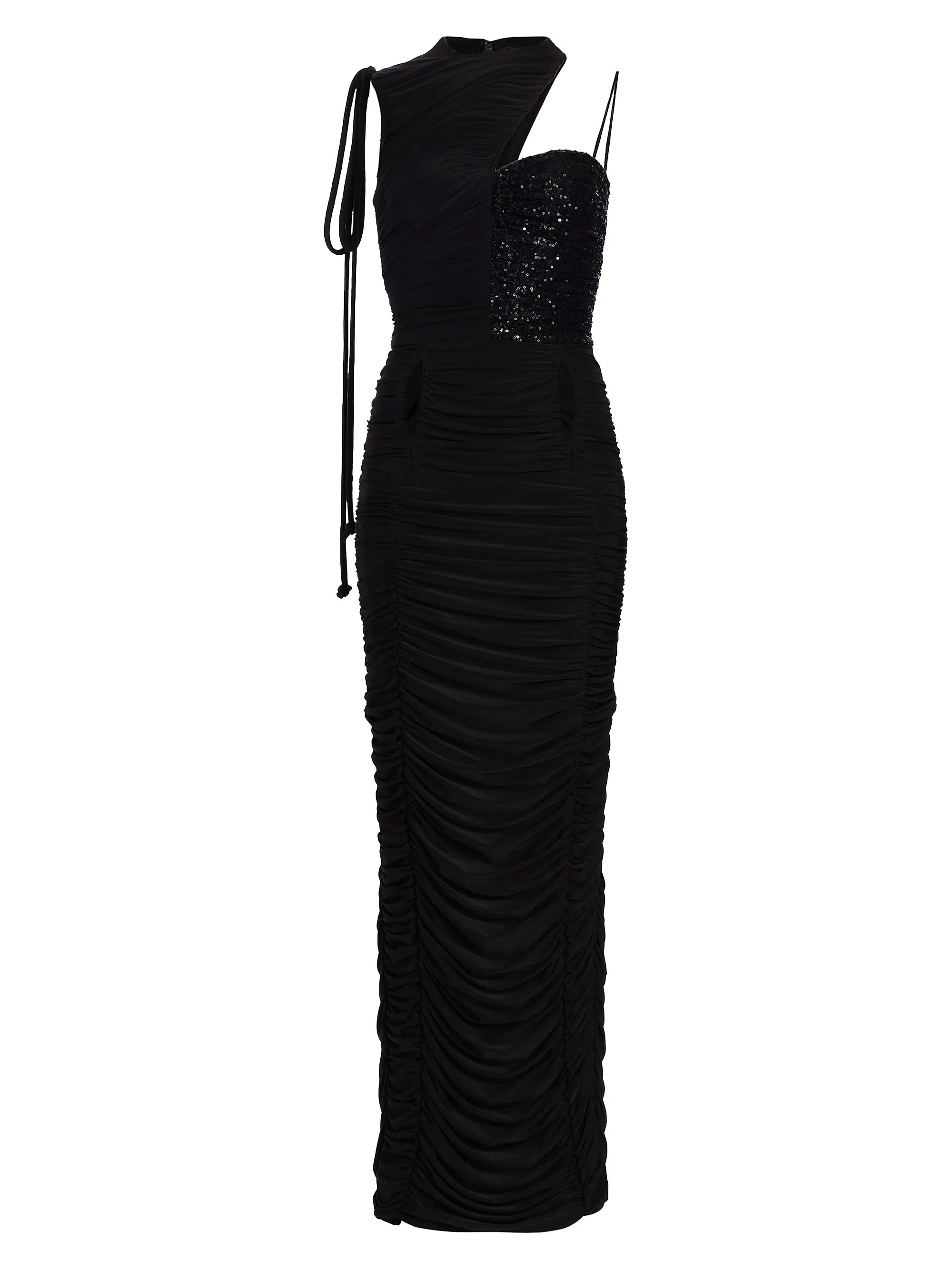 Shop H A R B I S O N Supernova One-Shoulder Ruched Dress | Saks Fifth Avenue | Saks Fifth Avenue