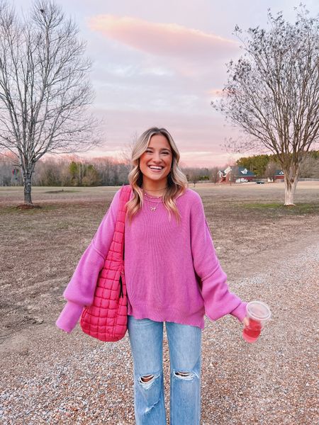 cute/comfy outfit inspo! have been LOVING this free people tote🫶🏼  

#LTKstyletip #LTKfindsunder100