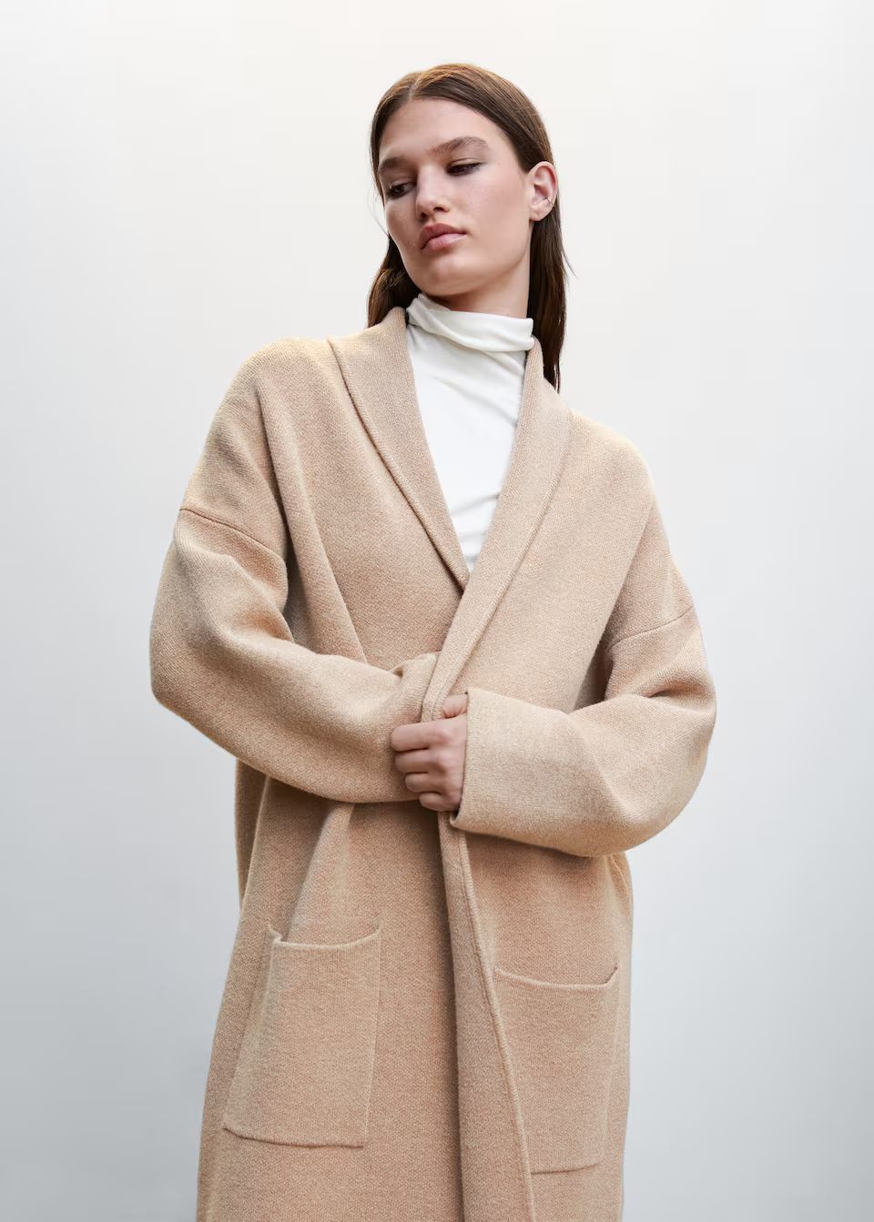 Search: Oversized knitted coat with pockets (13) | Mango USA | MANGO (US)
