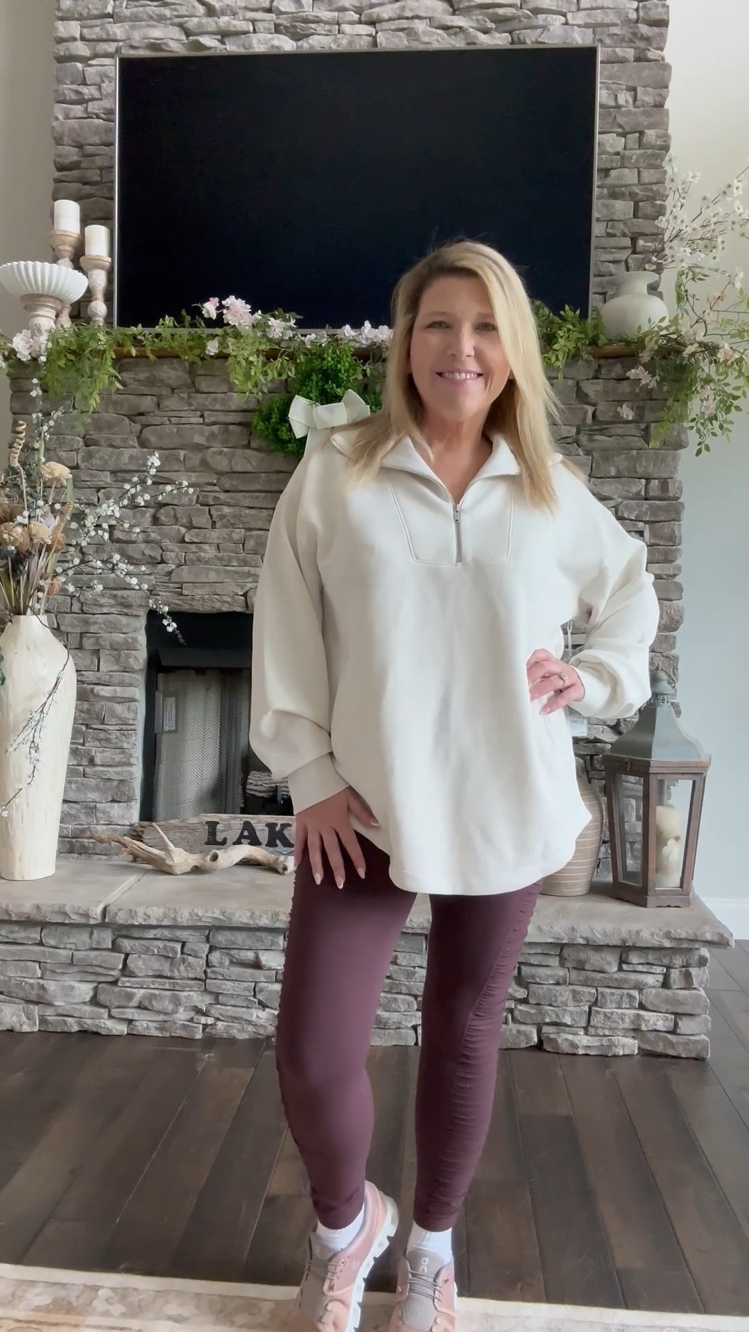 Still in stock!! Beautiful Zella half zip with Zella leggings with side details!! So comfy and looks great!! I will be living in this! 💝 #nsale #nordstromanniversarysale #fallfashion #comfortwear #athleticwear #cozy #trending 

#LTKFindsUnder100 #LTKSaleAlert #LTKSeasonal