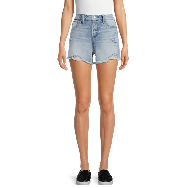 Time and Tru Women's High Rise Denim Shorts | Walmart (US)