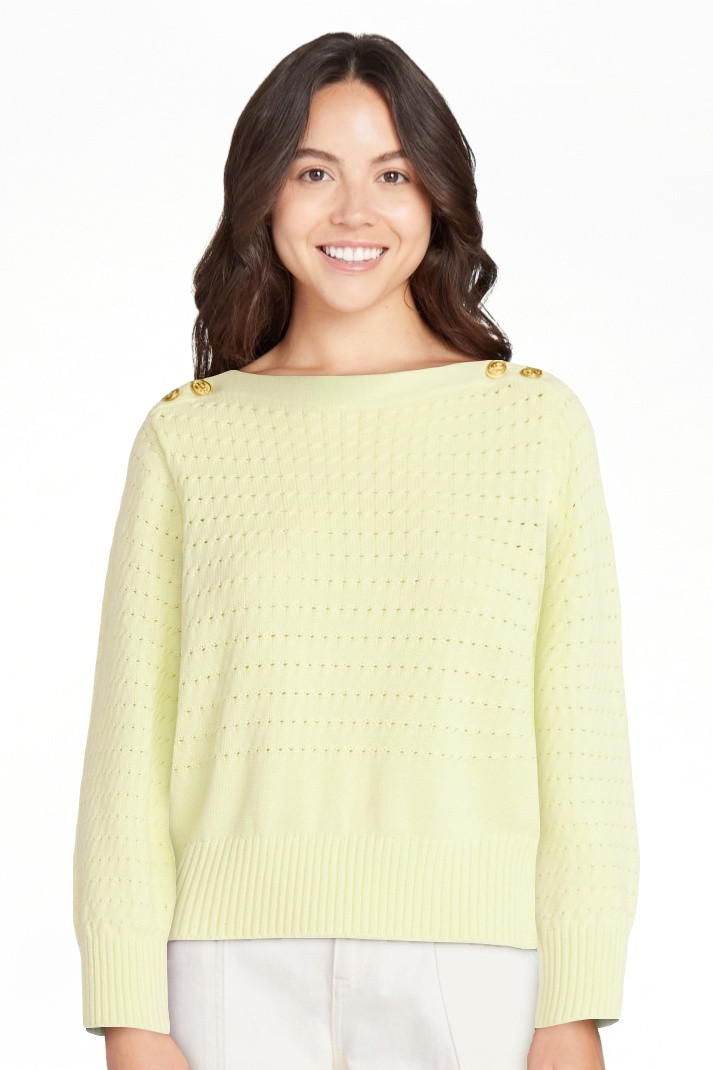 Free Assembly Women's Button Shoulder Sweater with Long Sleeves, Sizes XS-XXL | Walmart (US)
