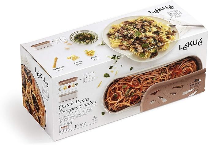 Lekue Quick microwave pasta cooker, one size, Terracotta | Amazon (US)