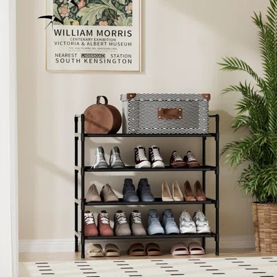4-tier Shoe Rack Organizer Compact Storage | Wayfair North America
