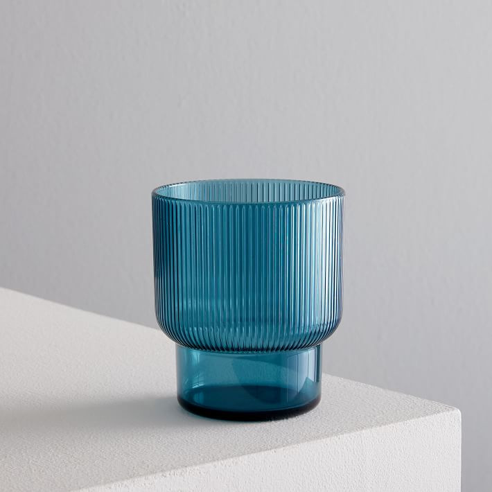 Fluted Acrylic Drinking Glasses - Clearance | West Elm (US)