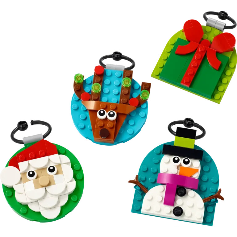 LEGO Christmas Ornament Selection 40744 Interlocking Block Building Sets | Walmart (US)