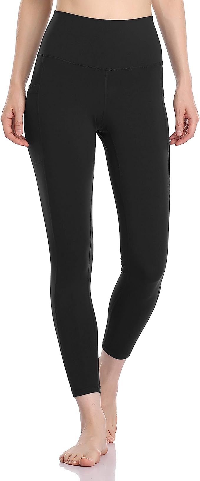 Colorfulkoala Women's High Waisted Yoga Pants 7/8 Length Leggings with Pockets | Amazon (US)