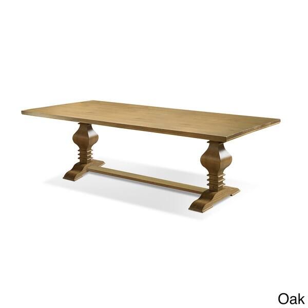 Artefama Tower Distressed Pine Wood 95-inch Dining Table | Bed Bath & Beyond