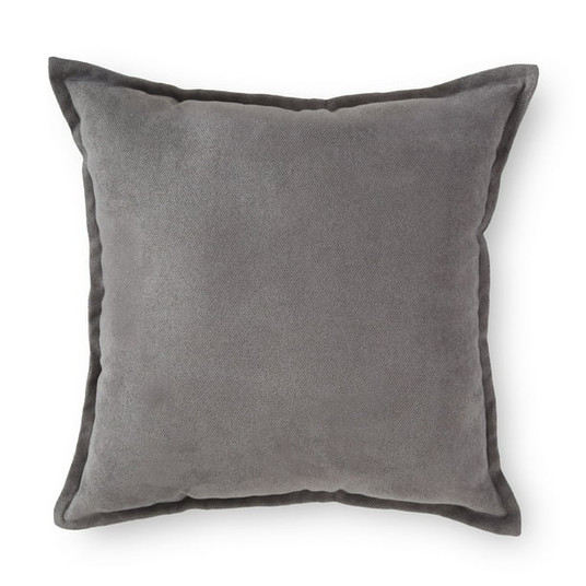 Mainstays Faux Suede Decorative Throw Pillow with Flange, ...