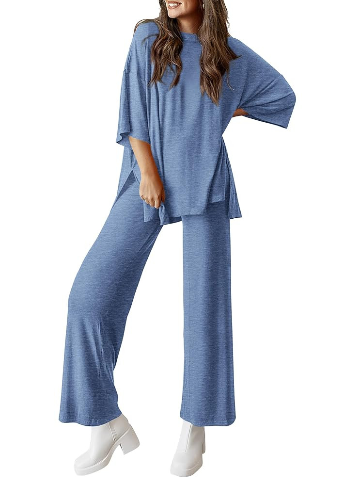 PRETTYGARDEN Two Piece Sets For Women Summer Fashion Lounge Matching Set 2025 Travel Vacation Air... | Amazon (US)