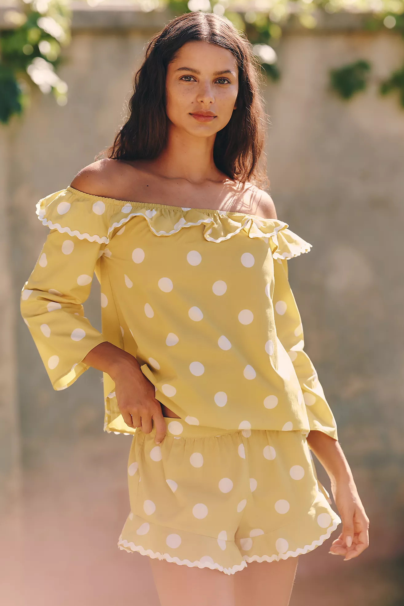 Celandine 100% Cotton Polka Dot Shorts | Anthropologie (US)