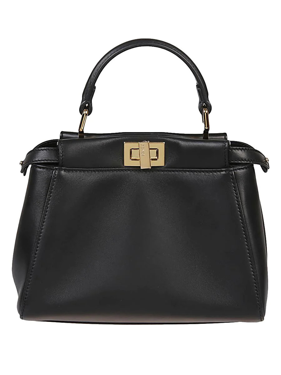 FENDI MINI LEATHER PEEKABOO HANDBAG | Baltini