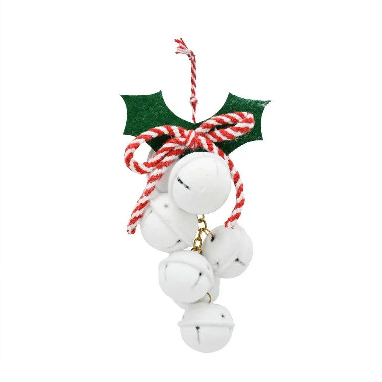 Winter Blush Mini White Bell Cluster Christmas Ornament, 5.9 in, by Holiday Time | Walmart (US)