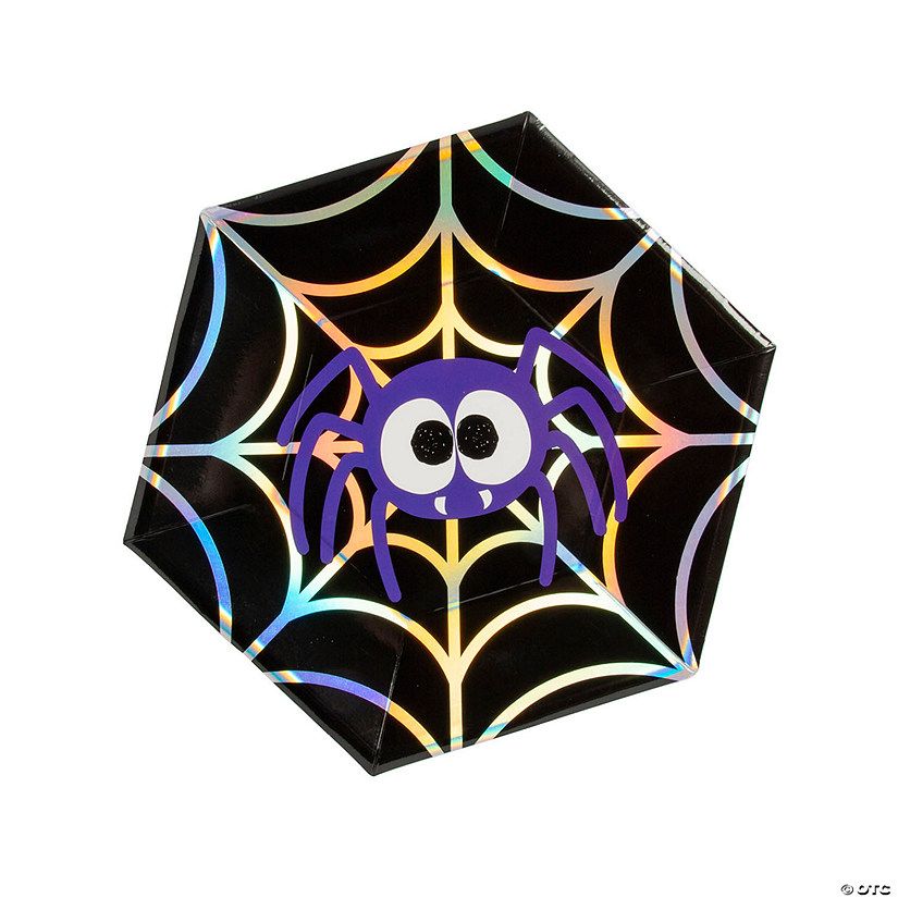 Spooktacular Spider Halloween Party Paper Dinner Plates - 8 Ct | Oriental Trading Company