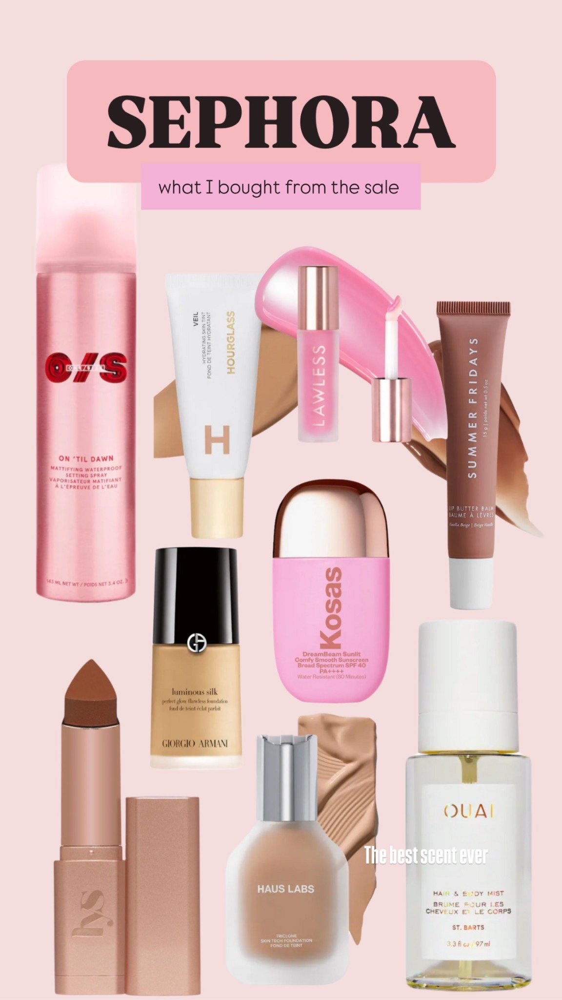 Make up I bought from the Sephora sale. I’ve been wanting some new foundation so I bought these three I actually used to use the hourglass lost summer and loved it so purchased again and new things I bought to try 

#LTKSaleAlert #LTKBeauty #LTKStyleTip