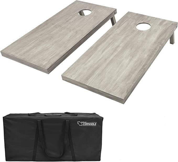 GoSports 4'x2' Regulation Size Wooden Cornhole Boards Set - Includes Carrying Case and Over 100 O... | Amazon (US)
