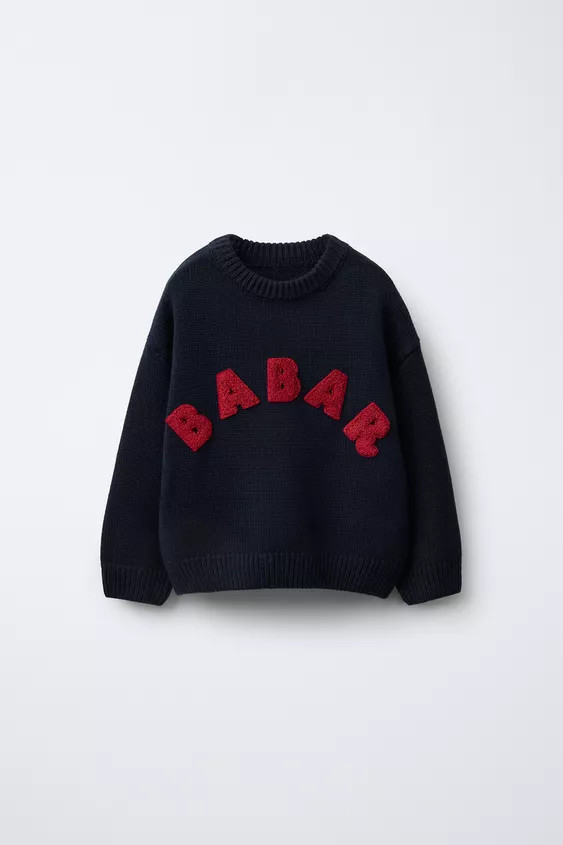 BABAR ™ EMBROIDERED KNIT SWEATER | Zara UK