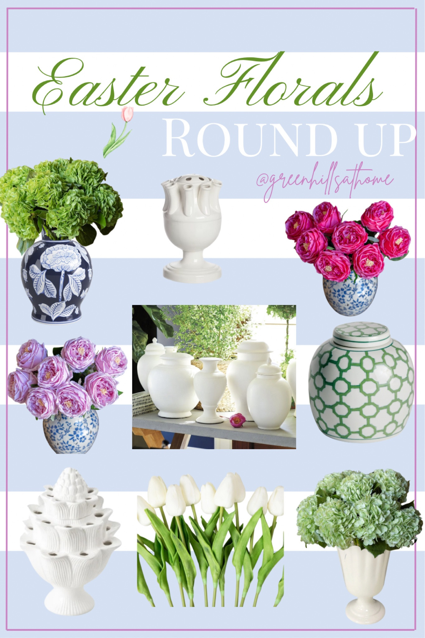Easter Floral Roundup!
Tulips
Hydrangeas 
Real touch florals
Tulipiere
Vase
Blue and white
Grandmillennial
Green and white
Peony
Chinoiserie

#LTKOver40 #LTKSeasonal #LTKHome