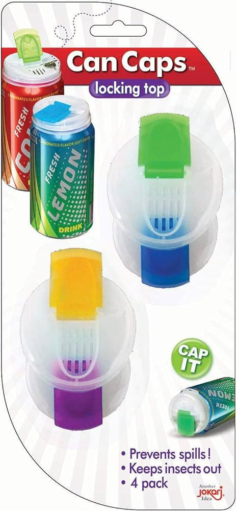 Soda Can Covers 4 Pack for Carbonated Water or Soft Drink - Best Beer Cans Cover Easy Clip on Cap... | Amazon (US)