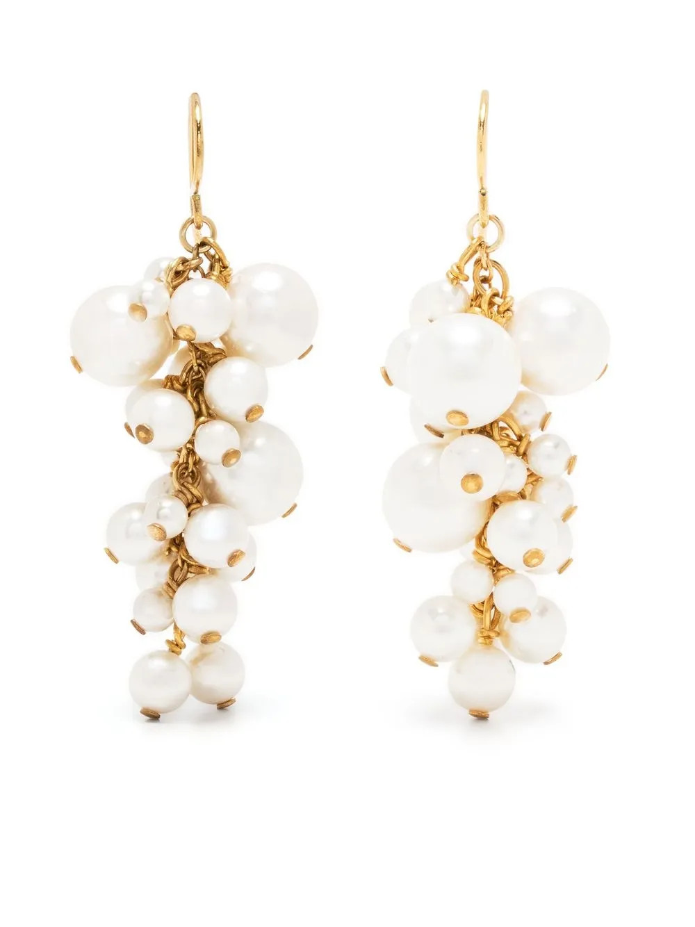 Jil Sander Blossom Pearl Drop Earrings - Farfetch | Farfetch Global