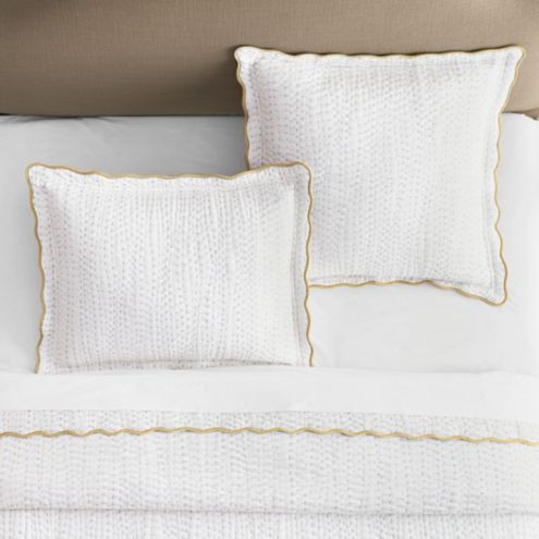 Jane Scalloped Sham - Goldenrod | Ballard Designs, Inc.