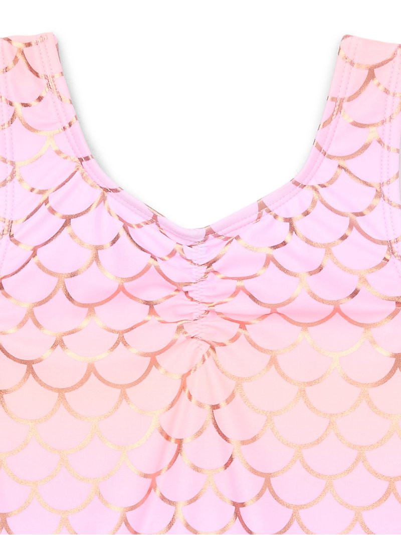 Wonder Nation Toddler Girl Mermaid Tutu One- Piece Swimsuit, Sizes 12M-5T | Walmart (US)