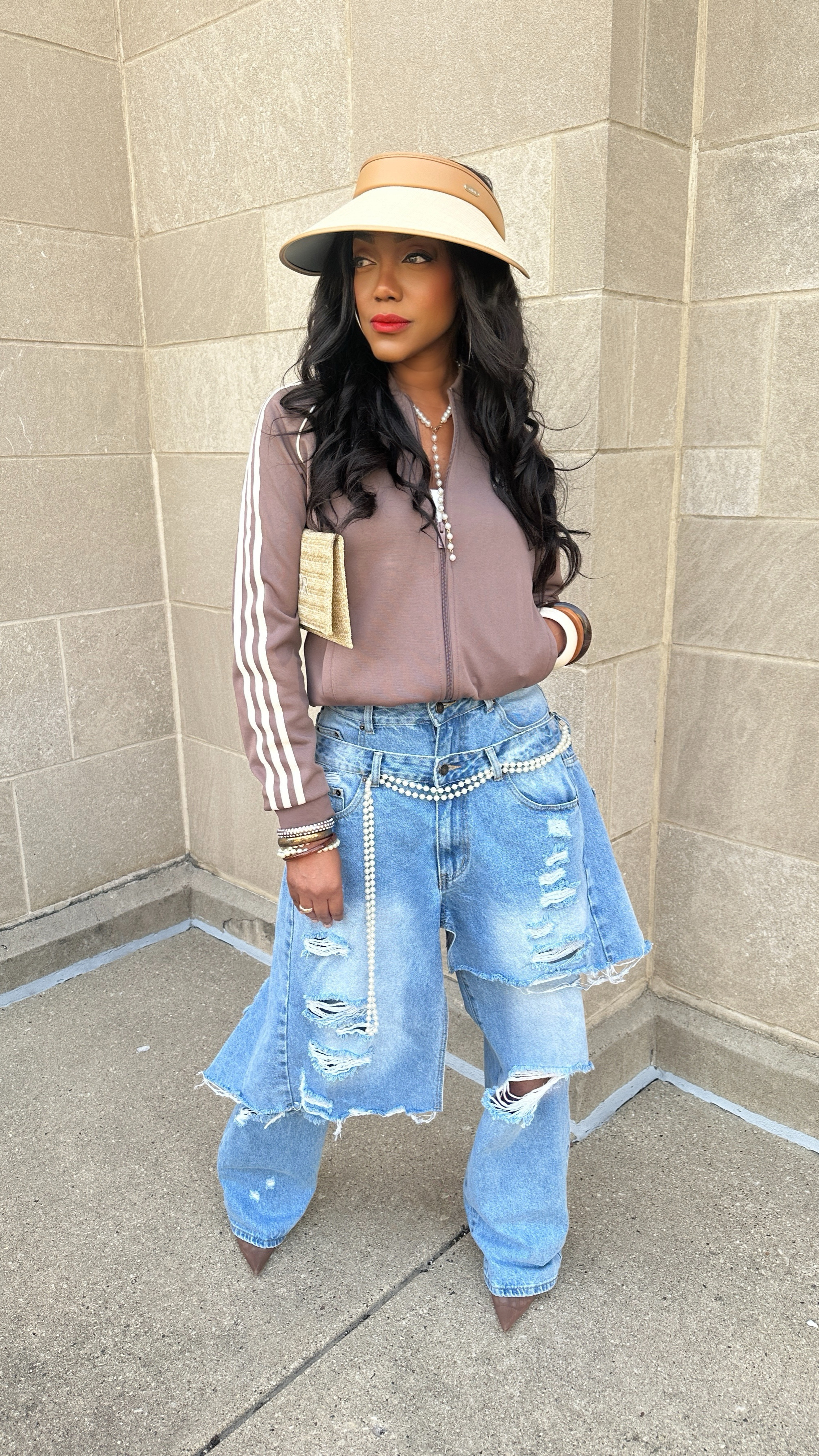 The perfect casual and relaxed look, but make it chic! 

(Wearing the Adidas jacket in a men’s size small).