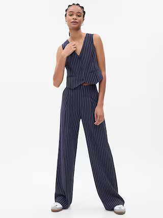 High Rise Pleated Wide-Leg Trousers | Gap (US)