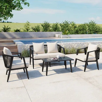 U_STYLE Durable And Comfortable Outdoor Seating Set,Suitable For Patios, Lawns, And Poolsides | Wayfair North America