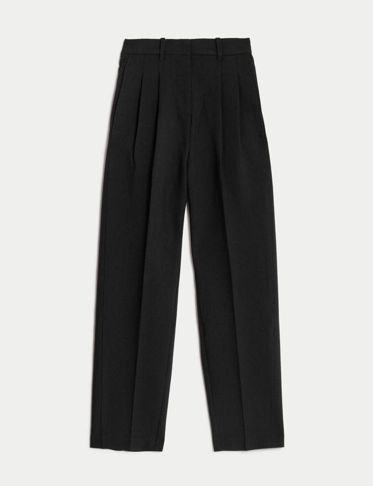 Relaxed Tapered Ankle Grazer Trousers | Marks & Spencer (UK)