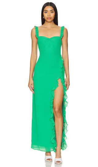 Lucille Maxi Dress in Green | Revolve Clothing (Global)