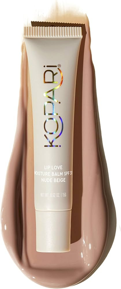 Kopari Lip Love Moisture Balm in Nude Beige SPF 30 - Mineral Zinc Oxide Tinted Lip Sunscreen, Cer... | Amazon (US)