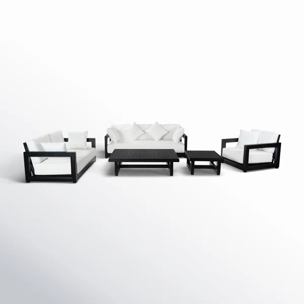 Melrose 5 Piece Sofa Seating Group with Cushions | Wayfair North America