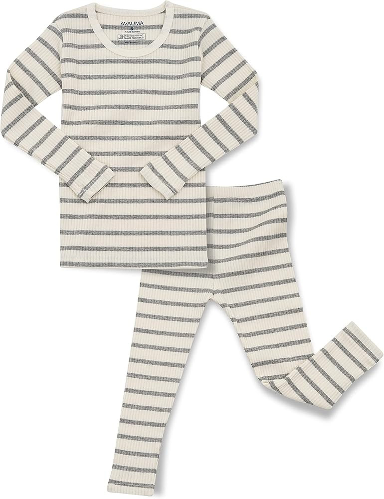 AVAUMA Baby Boys Girls Pajama Set 6M-7T Kids Cute Toddler Snug fit Pjs Cotton Sleepwear | Amazon (US)