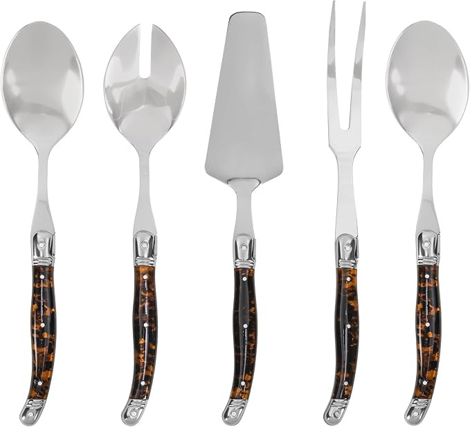 5-Piece Laguiole Tortoise Shell Hostess Set | Amazon (US)