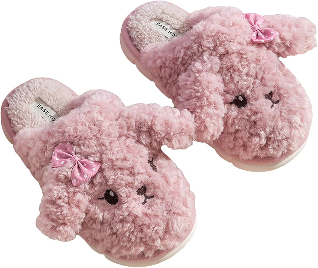 Thick Bottom Fluffy, Women's Winter, Autumn Couple Slippers - Cute indoor animal slippers with PV... | Amazon (US)
