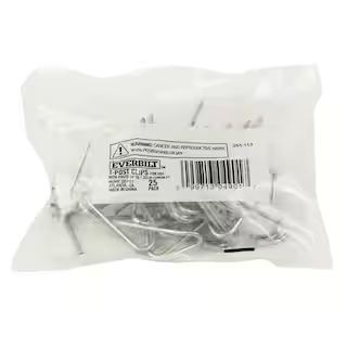 Galvanized Steel T-Post Fence Clips (25 per Bag) | The Home Depot
