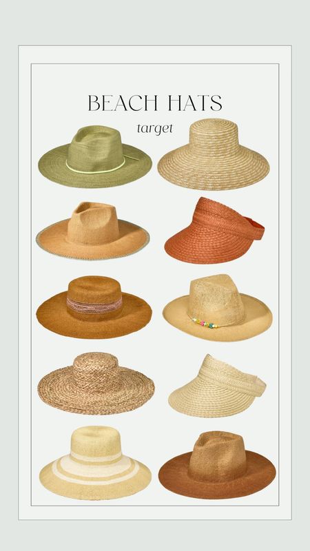 Beach hats from target!
Summer fashion, vacation finds, visor

#LTKstyletip #LTKtravel #LTKunder50