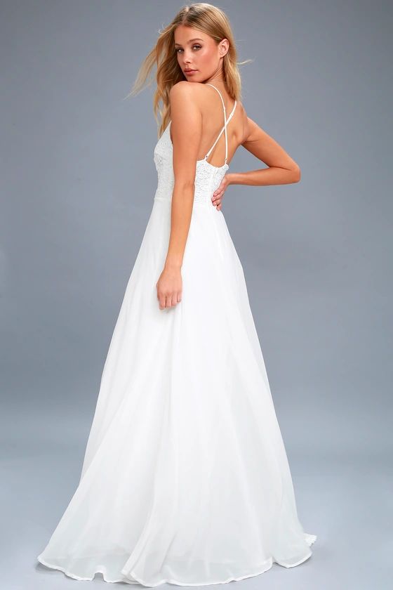 Madalyn White Lace Maxi Dress | Lulus (US)