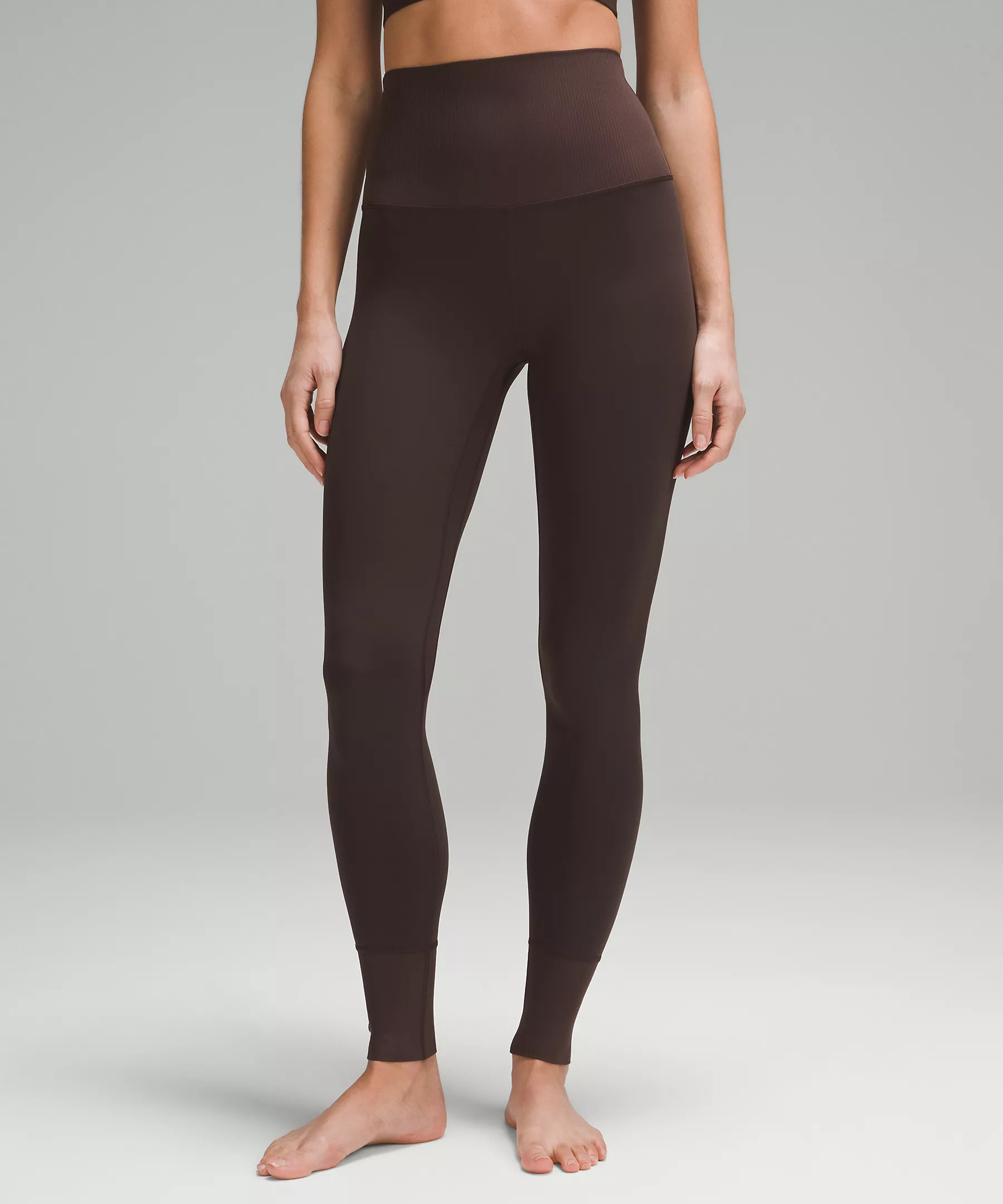 lululemon Align™ Super-High-Rise Ribbed-Trim Tight 28" | Lululemon (US)