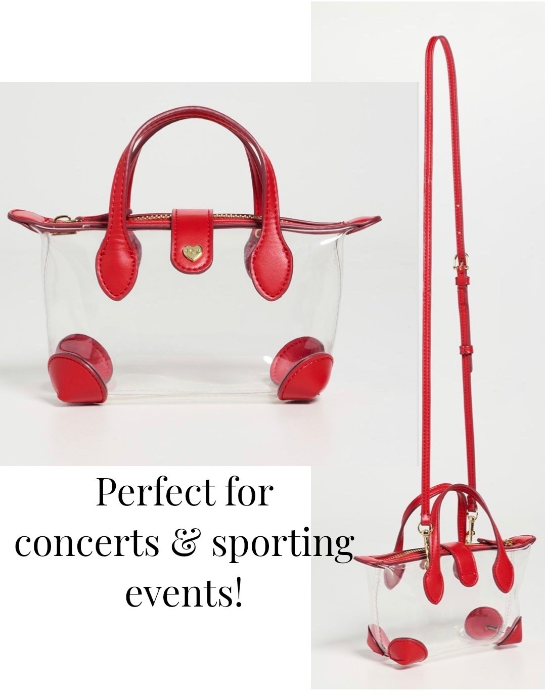 Clear crossbody bag perfect for concerts and sporting events!

#LTKTravel #LTKActive #LTKmomlife