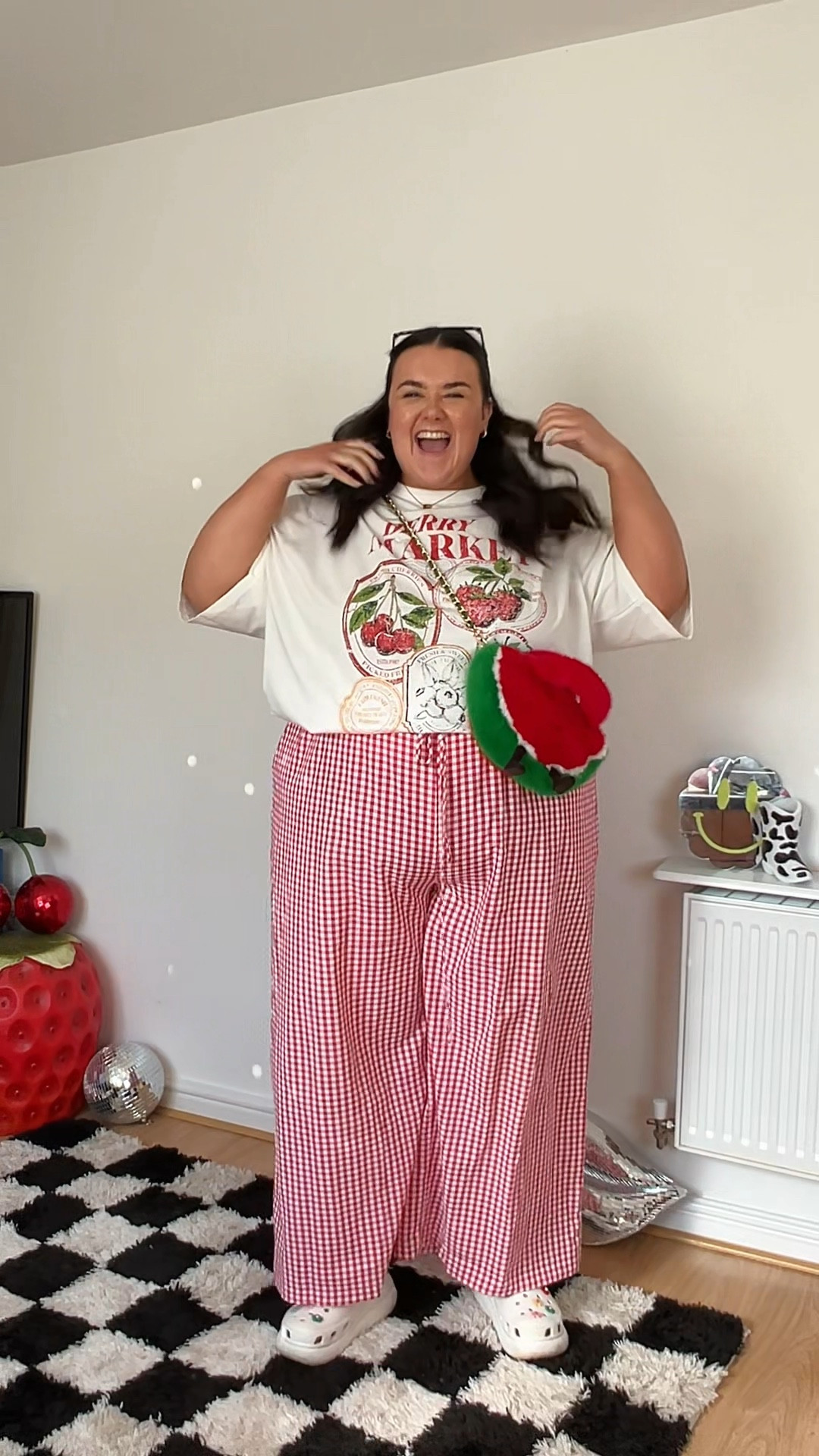 So ready for spring and summer outfits! I changed the trousers to the￼cullotes as it’s absolutely gorgy sunny day (I’ve showed them on my story! 🍓🫶🏻✨💖😚