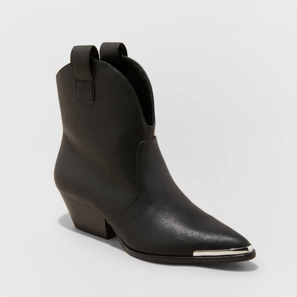 Women's Henley Ankle Western Boots - Universal Thread™ Black 8.5 | Target