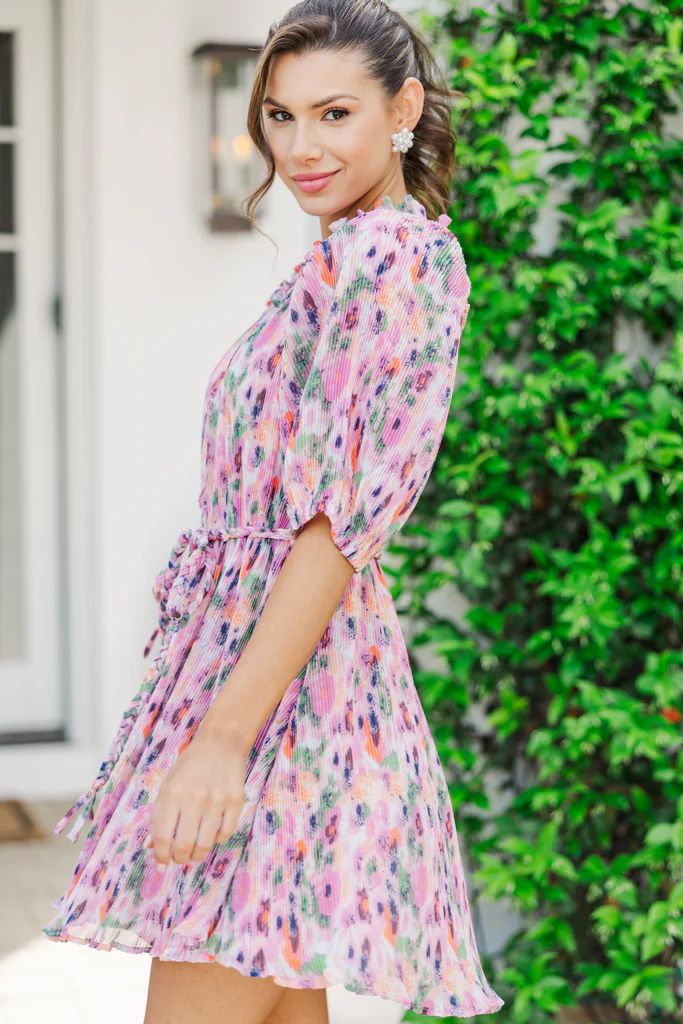 Silver Linings Pink Floral Dress | The Mint Julep Boutique