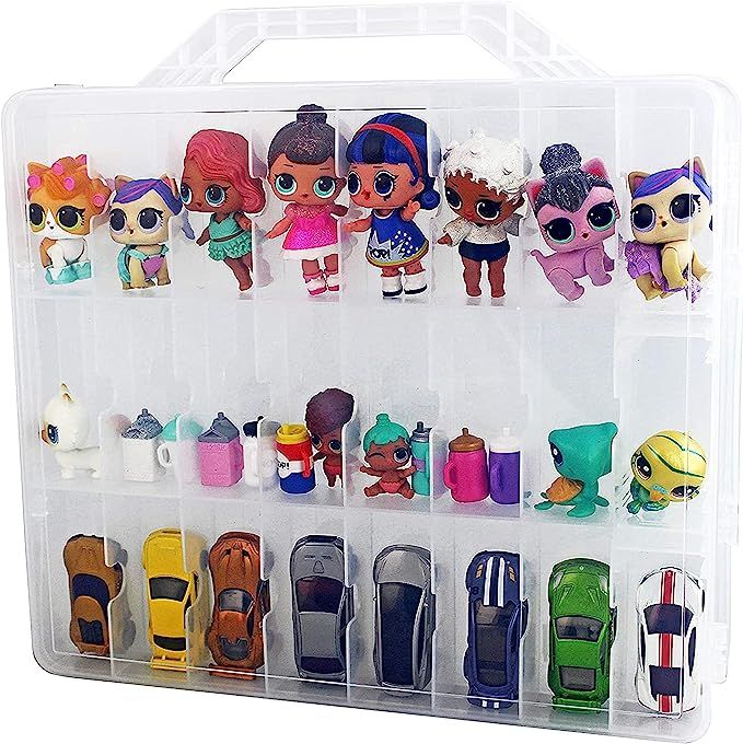 Bins & Things Toys Organizer Storage Case with 48 Slots - Toy Display Case Compatible with Calico... | Amazon (US)