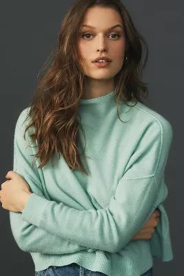 The Alani Cashmere Mock-Neck Sweater by Pilcro | Anthropologie (US)